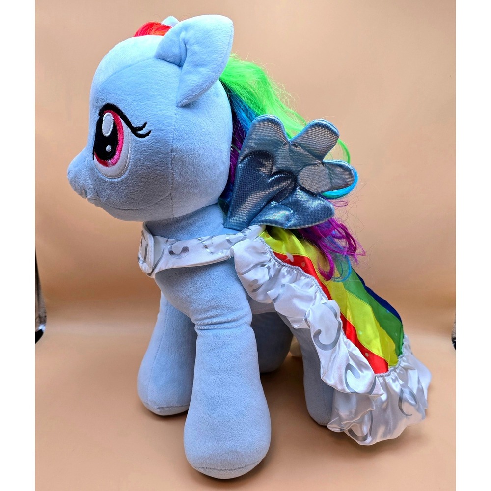 Build-A-Bear My Little Pony Rainbow Dash Plush 15 inch with Rainbow Dress‎ Wings - Picture 5 of 16